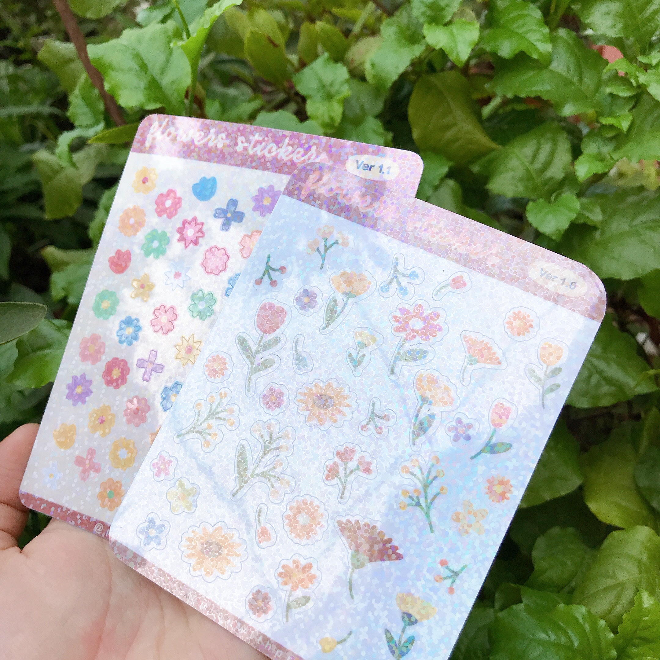 Sticker flower decoration Toploader, window