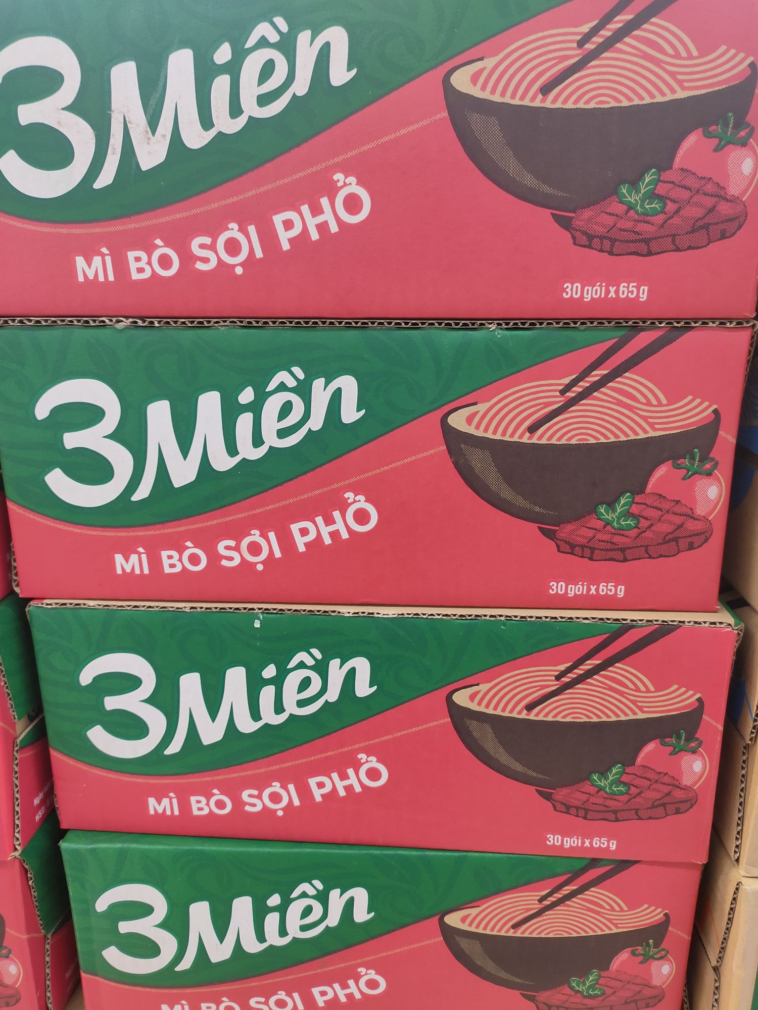 Thùng mì 3 miền Reeva 30 gói đủ loại