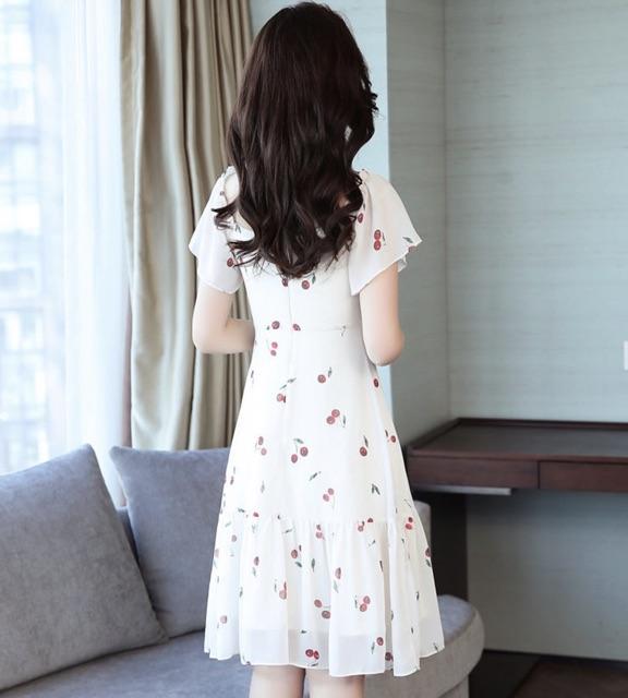 [HCM]Đầm cherry đỏ form dài (kèm hình thật)