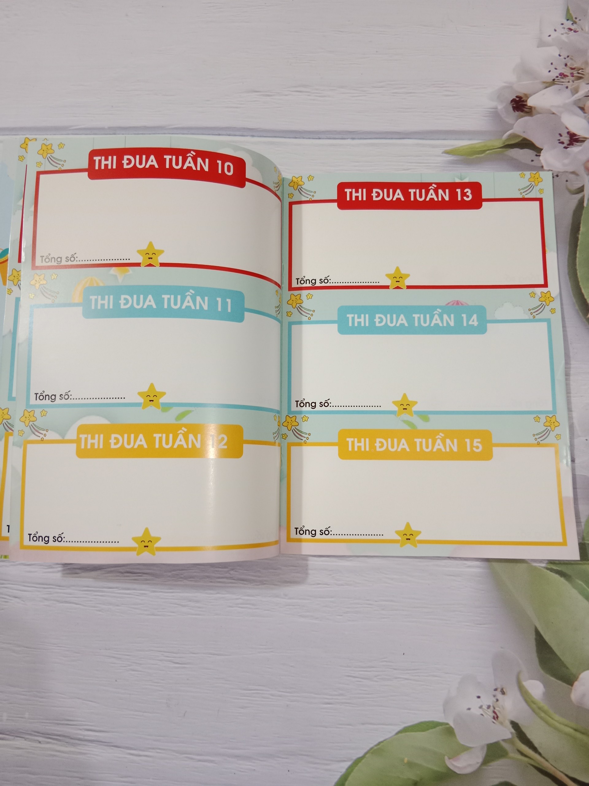 Sổ thi đua tích điểm - Khen thưởng khổ A5