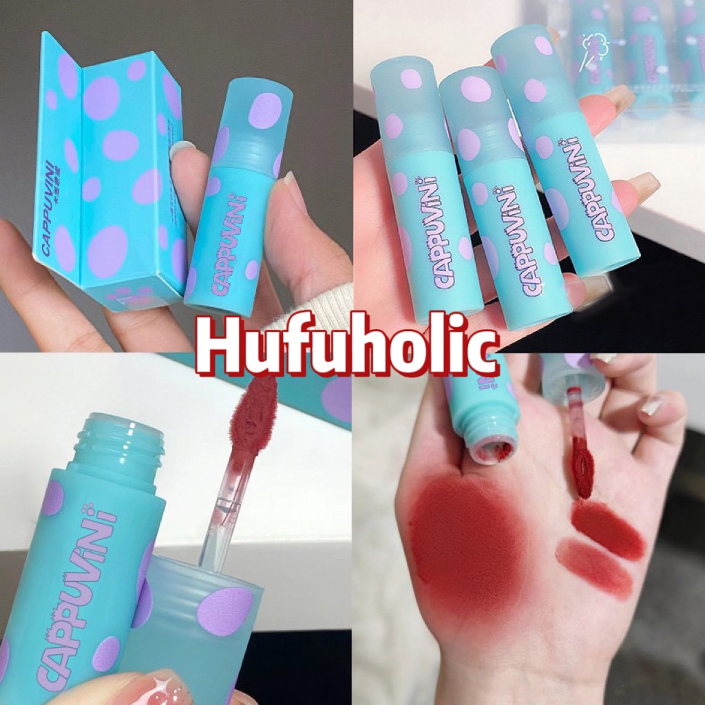 Son kem CAPPUVINI mịn lì bền màu Small Egg Soft Mist Lip Mud CAPU68