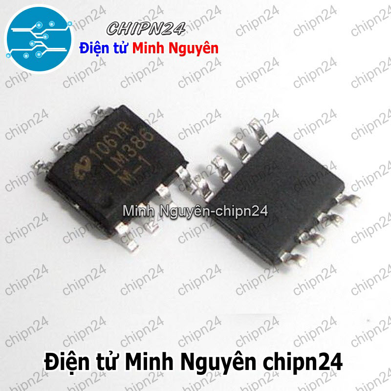 [4 con] (SOP) IC Dán LM386 SOP-8 (SMD) (LM386MX) (IC khuếch đại âm thanh) - HH000393