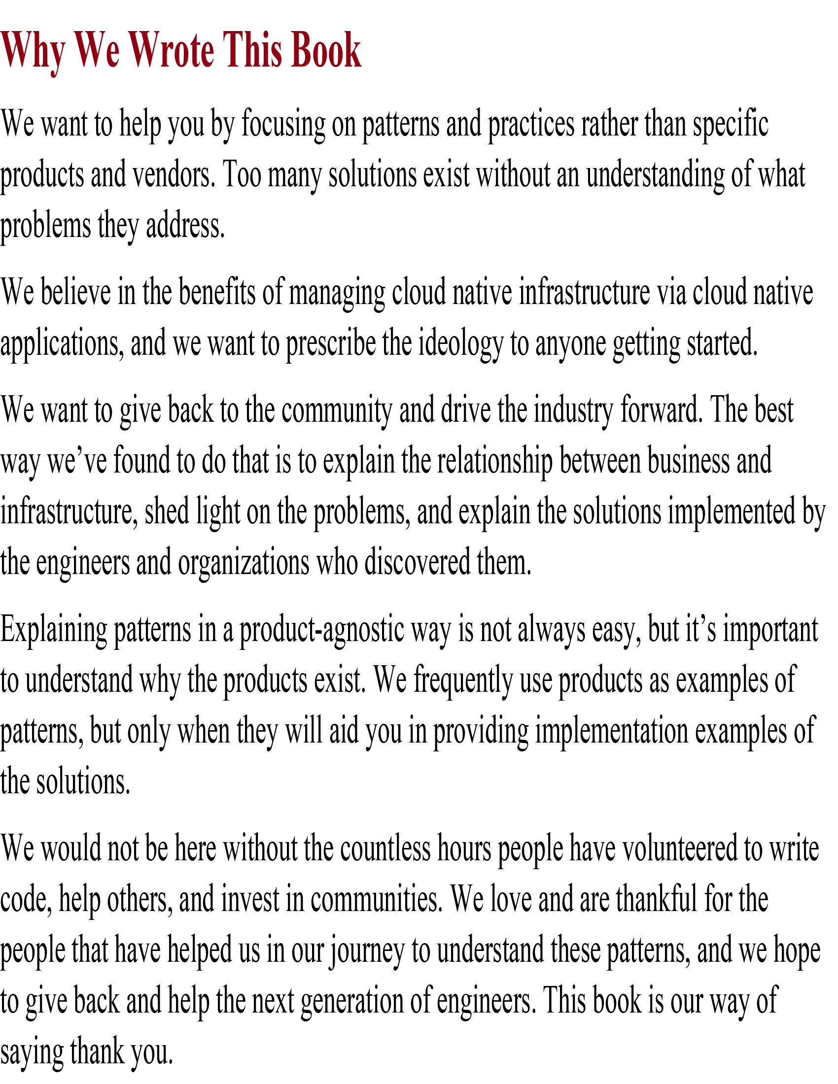 Cloud Native Infrastructure