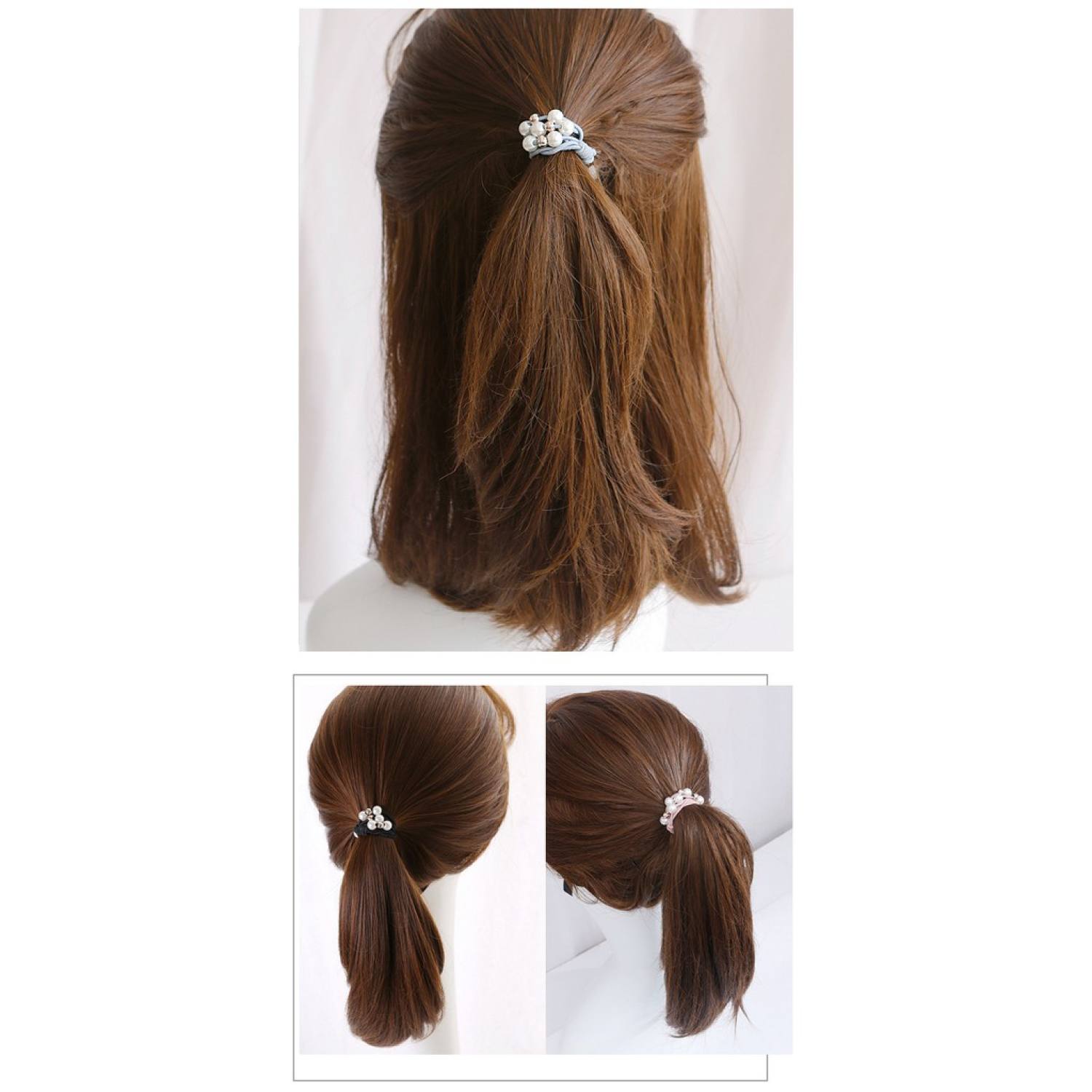 Dây Thun Cột Tóc Buộc Tóc Hạt Ngọc Nữ Đẹp Dễ Thương Style Hàn Quốc (Giá Sỉ Siêu Rẻ)