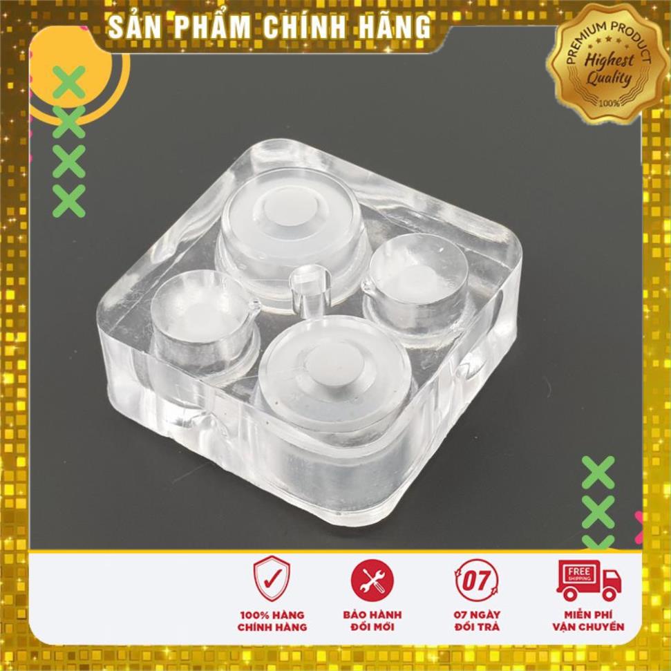 Đế mica 4 lỗ ⇉ Đựng hũ mực xăm-Đế Mực