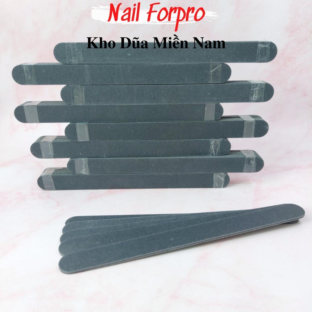 Lốc 10 Dũa Móng Tay Đen Nhám Nhật
