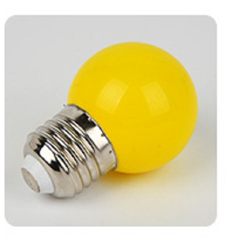 Bóng đèn led hình quả chanh 1w vỏ nhựa đuôi vặn E27 - Được chọn màu