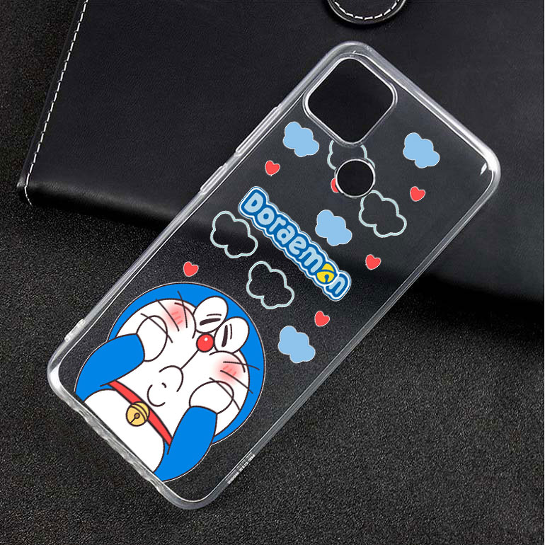 Ốp lưng dẻo trong in hình doremon cho OPPO A15