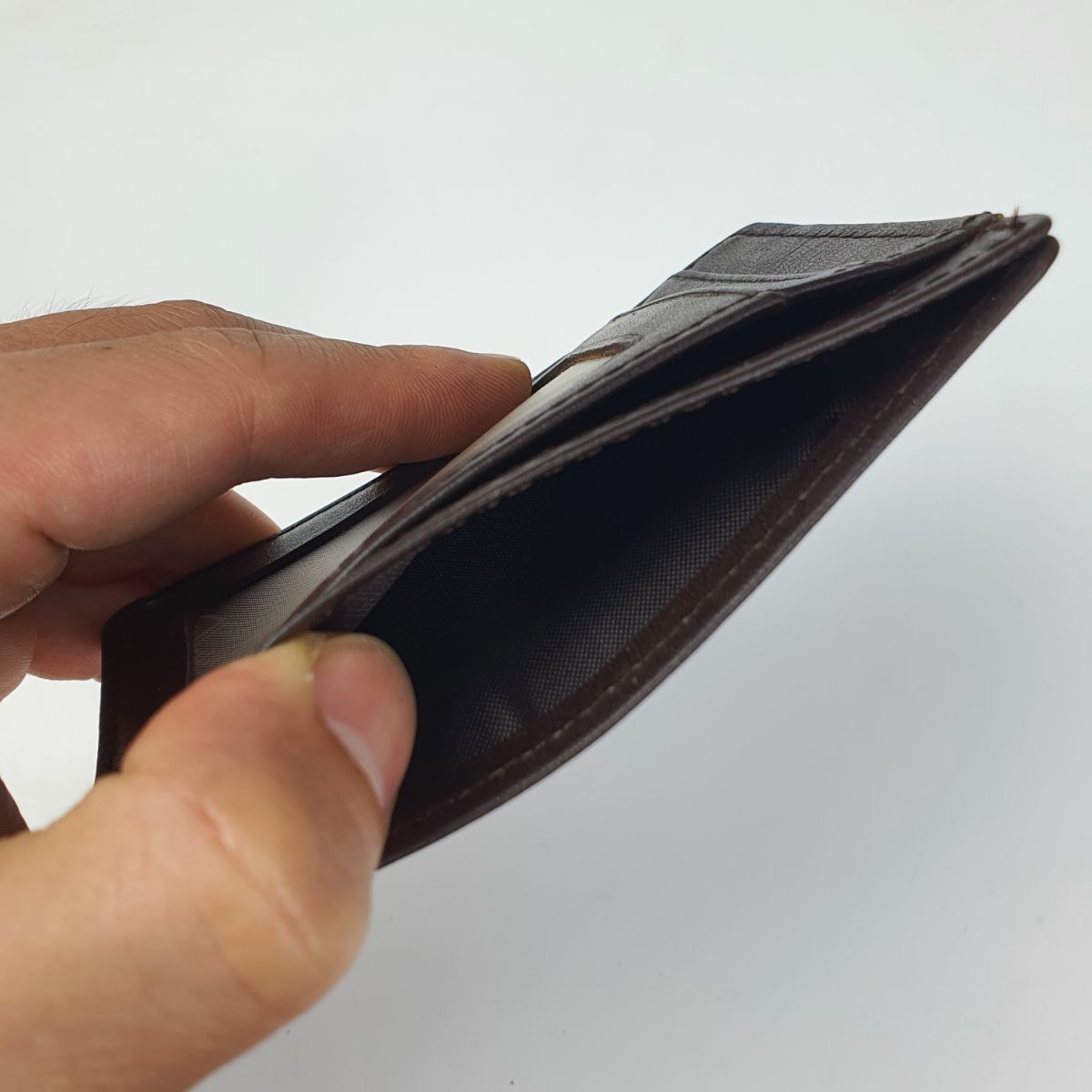 [Da thật] Ví card da bò thật CH108 (Đen/Nâu sẫm) - 100% da bò thật, BH 3 năm