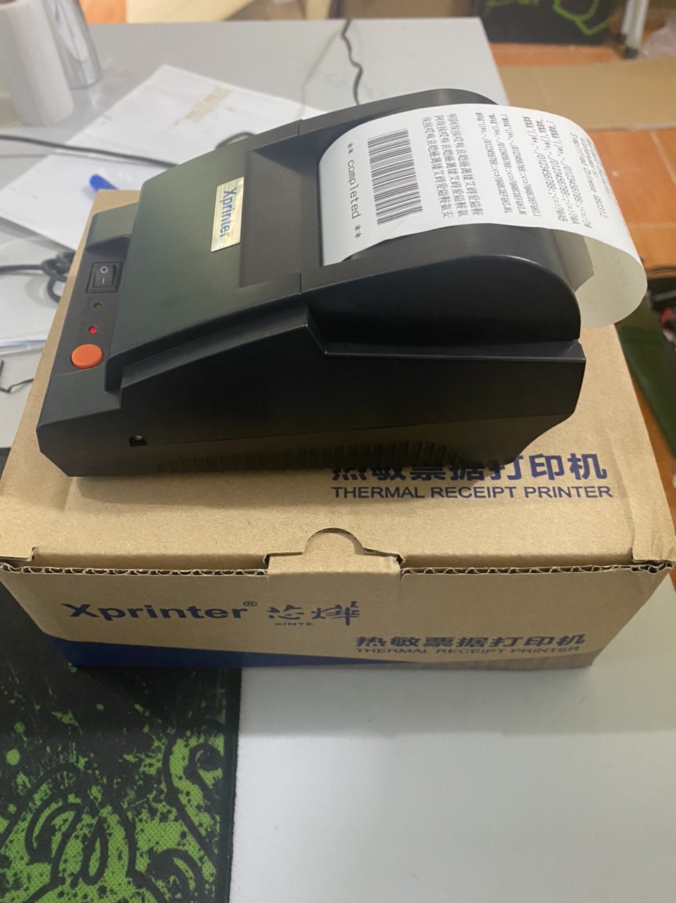 Máy in hóa đơn Xprinter K58 Bluetooth khổ 58mm Xprinter + Tặng giấy in