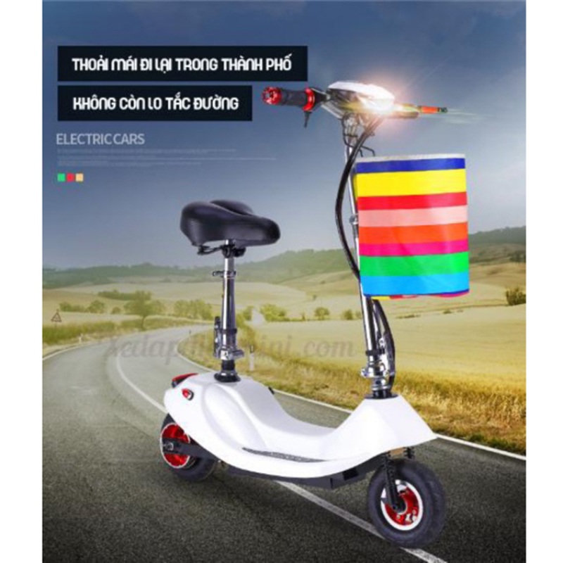 Mua Xe đạp điện mini E-Scooter 2020 - Có giảm sóc -  đi được 30 km cho một lần sạc