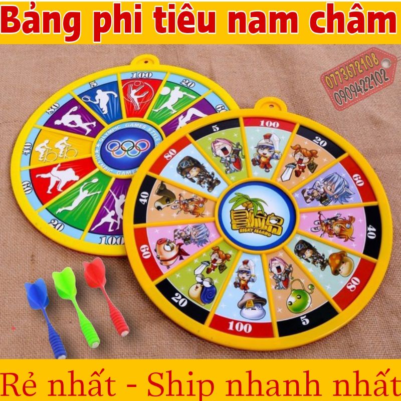 Bảng phi tiêu nam châm size 30cm kèm 3 tiêu Shop Huy Toy Kids