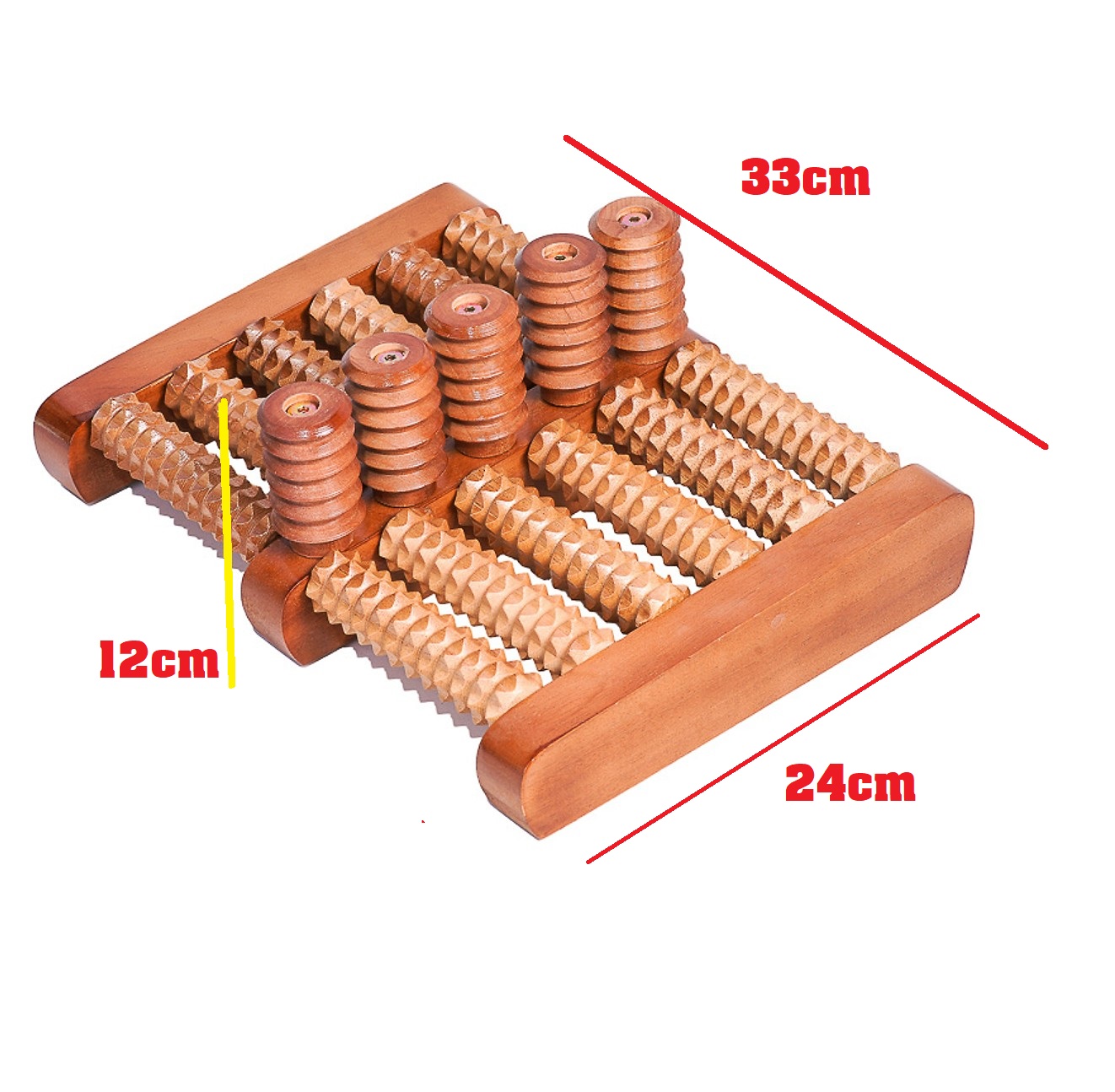 [HCM]Bàn lăn gỗ Massage Chân 5 cột và 6 hàng