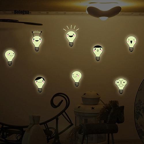 [HCM]Decal dán tường dạ quang - bóng đèn vui vẻ