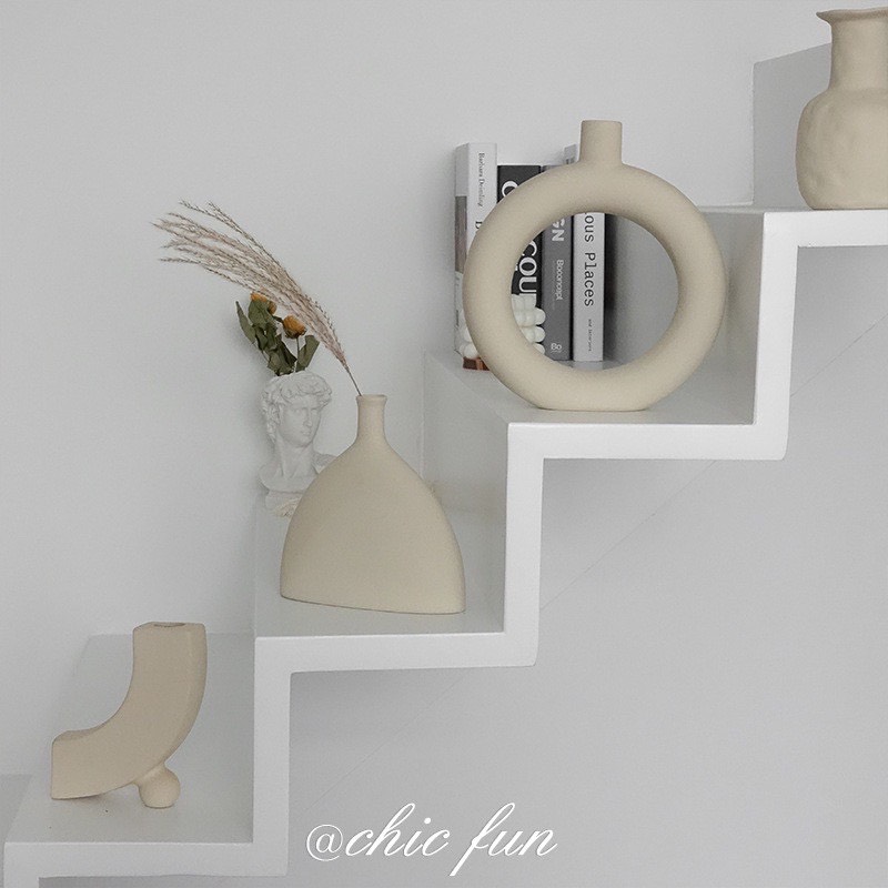 bình gốm nguyên thủy chụp ảnh decor