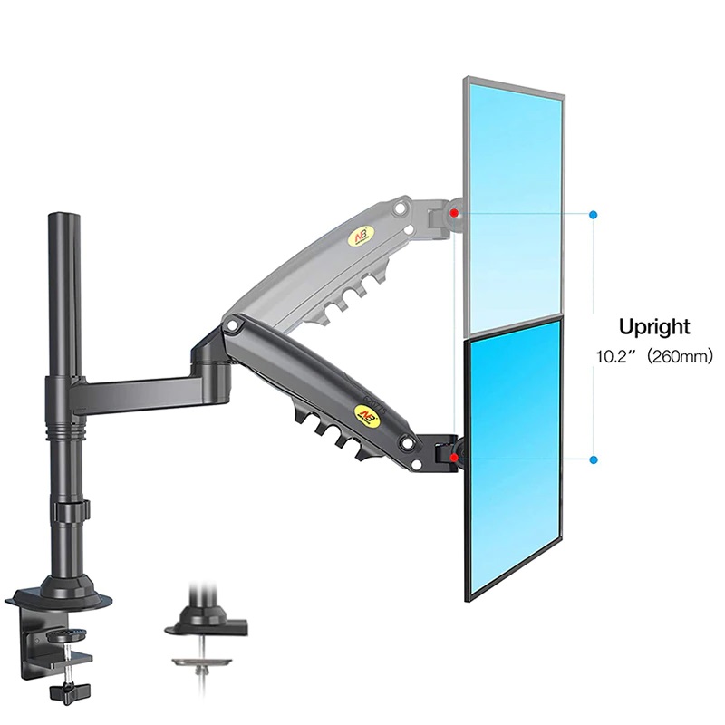 Giá treo màn hình máy tính gắn bàn NB F80 17-30 inch , Arm LCD treo màn hình H80 nâng hạ màn hình cao hơn F80, monitor arm M051 dạng cột