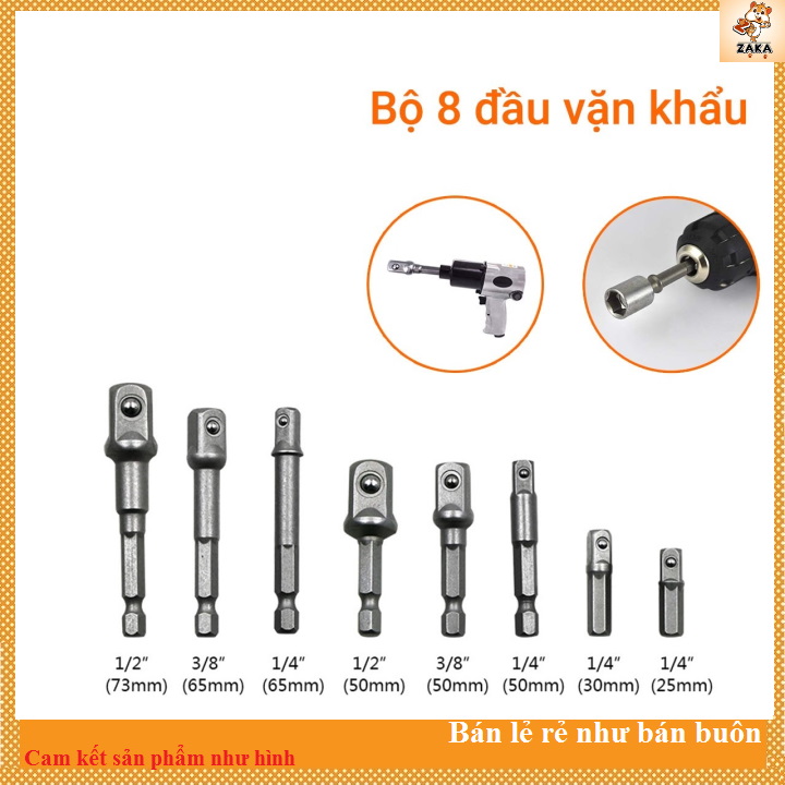 Bộ đầu chuyển vặn khẩu cho máy khoan