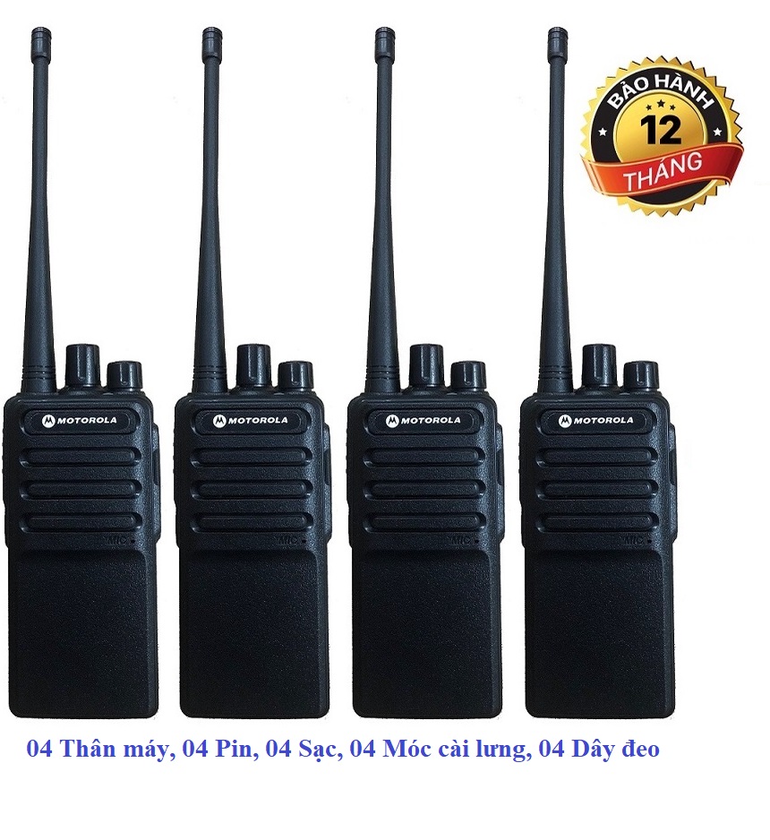 Bộ 4 Máy bộ đàm Motorola GP850 (Bộ đàm giá rẻ, Bổ sung cổng hỗ trợ sạc Micro USB)