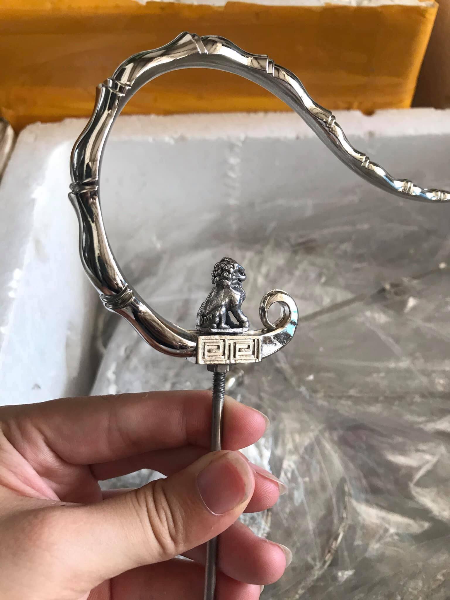 Móc đồng đốt trúc sư tử Trung Quốc lồng chim chào mào, hoạ mi, chích choè cao cấp Phụ kiện Kabosa