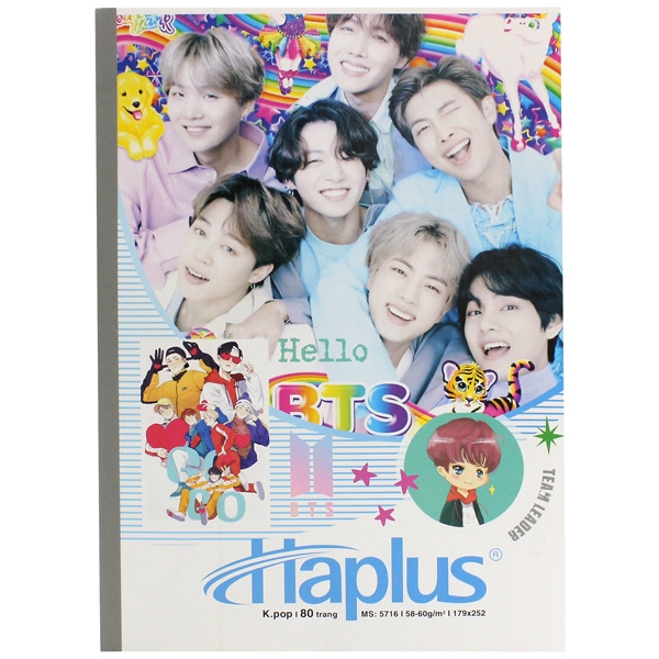 Vở haplus k.pop kẻ ngang 80 trang 5716