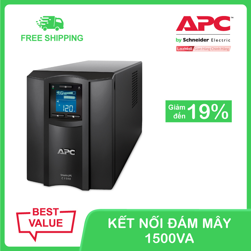 Bảng giá Bộ lưu điện thông minh APC Smart-UPS C 1500VA LCD 230V Phong Vũ