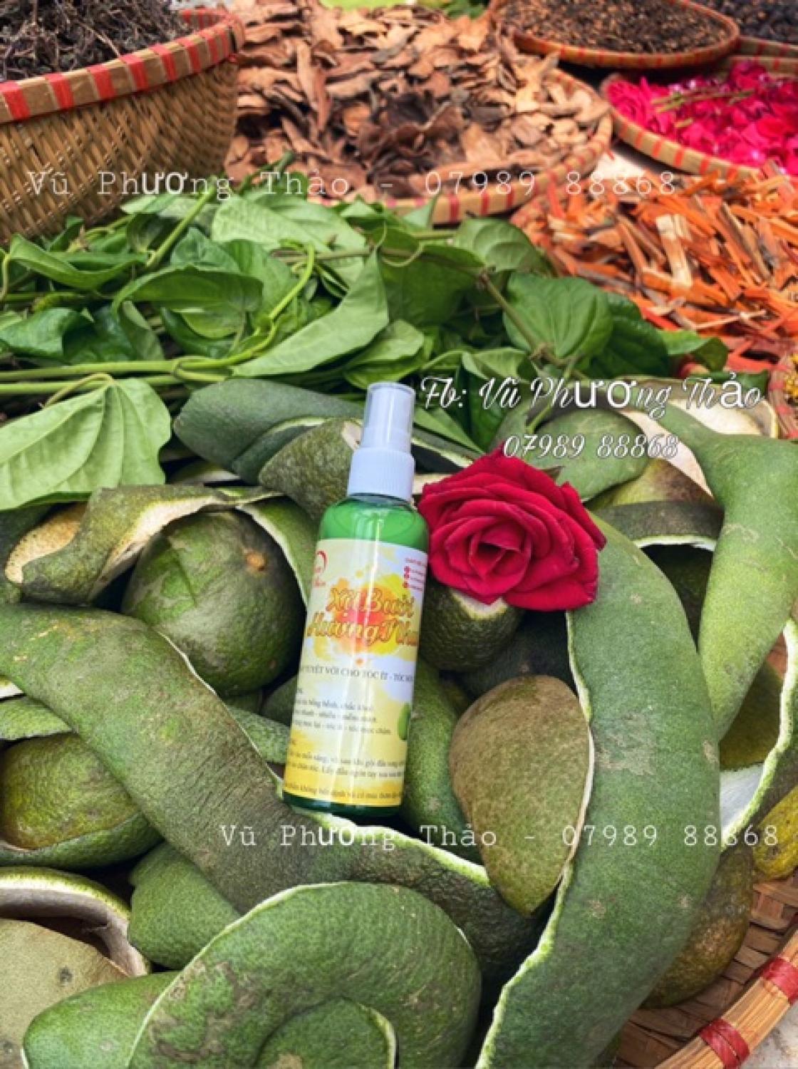 Xịt mọc tóc tinh dầu bưởi handmade