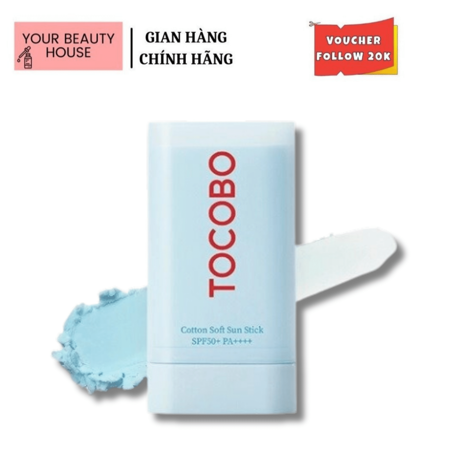 Thỏi Chống Nắng Dạng Sáp Tocobo Cotton Soft Sun Stick 19g