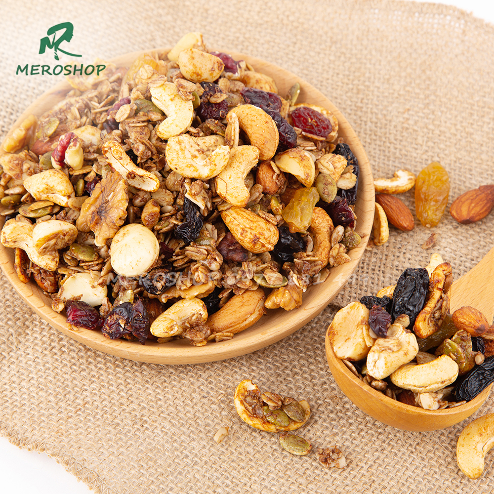 500GRAM GRANOLA 70%HẠT-30%YẾN MẠCH. CÓ HÒ SƠ CÔNG BỐ, XUẤT HÓA ĐƠN CÔNG TY ĐẦY ĐỦ