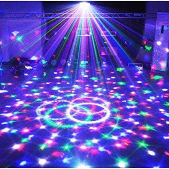 Đèn Led Trang Trí Phòng - Đèn Led Pha Lê Sân Khấu Xoay Nhấp Nháy Có Cảm Biến Nhạc.  Chất liệu cao cấp, không toả nhiều nhiệt và có độ bền cao