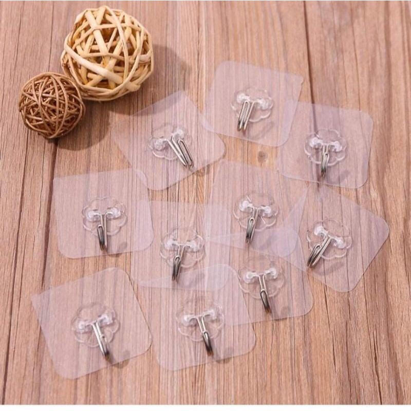 [HCM] Móc Dán Tường Trong Suốt Siêu Chắc Siêu Bền Siêu Dính