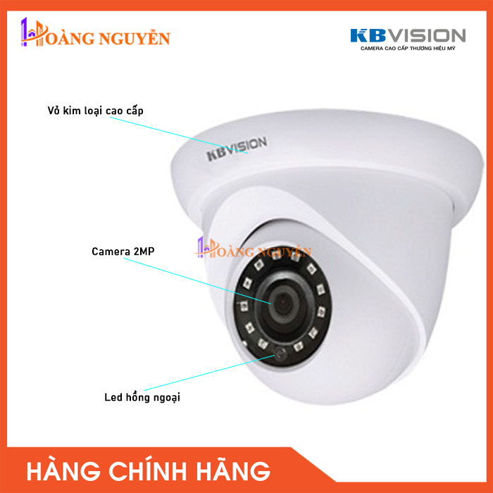 [NHÀ PHÂN PHỐI] Camera IP KBVISION KX-2012N hồng ngoại 30m 2.0Megapixel