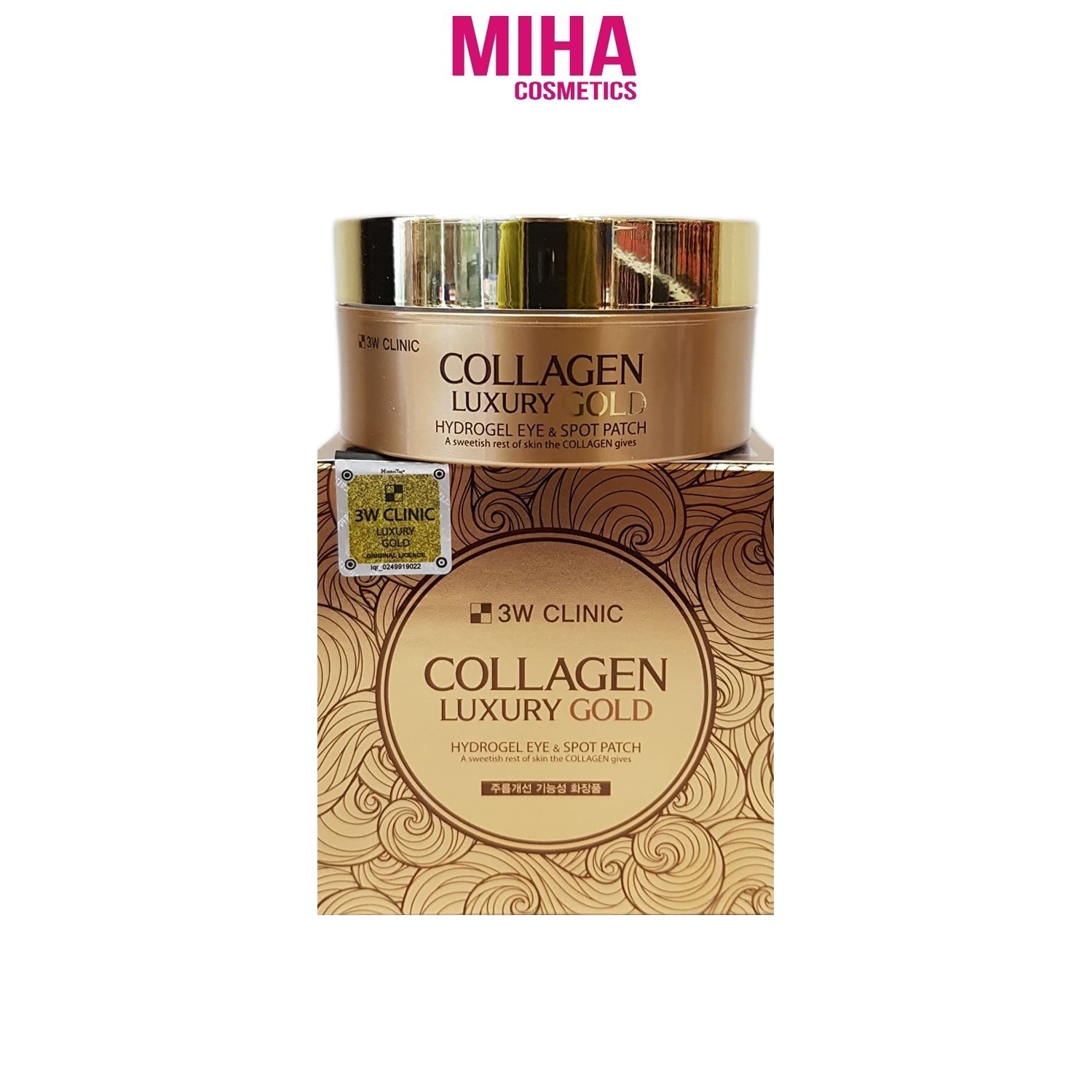 Mặt nạ mắt tinh chất vàng 3w clinic collagen 90g hàn quốc