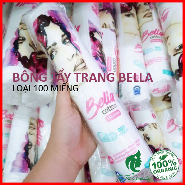 Bông Tẩy Trang Bella Duo Cotton Đủ Size