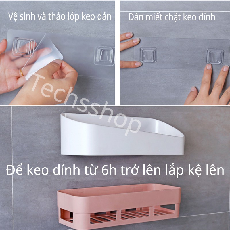 Miếng dán chữ U dùng cho kệ dán tường đôi dài