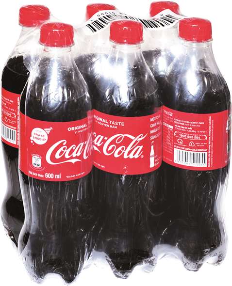 Nước giải khát Coca Cola lốc 6 chai x 600ml
