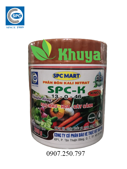 Phân bón Kali Nitrat SPC-K 200gr KN03 chuyên Rau Màu - Hoa Kiểng