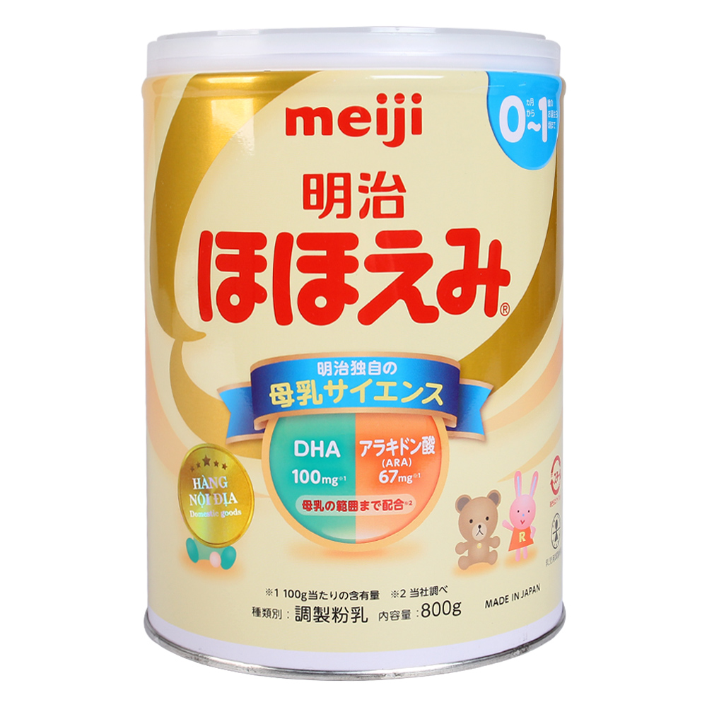 Sữa Meiji Số 0 Nội Địa Nhật Dành cho bé 0 - 12 tháng 800g