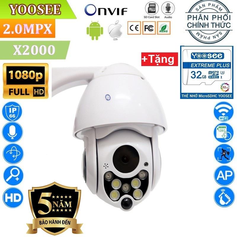 >> BÁO GIÁ (BẢO HÀNH 24 THÁNG, SALE 50%)CAMERA WIFI YOOSEE 2.0MP FULLHD 1920 X 1080,CAMERA WIFI KHÔNG DÂY HỖ TRỢ GHI ÂM, | Shopee Lazada Sendo Tiki mới nhất 78 (Tặng thẻ nhớ YOOSEE Chuẩn 32 GB)Camera WIFI YooSee Ngoài trời-Trong Nhà X2000 xoay 360 độ 2.0Mpx Full HD 1920 x 1080p FullHD , Camera KHÔNG DÂY XEM ĐÊM CÓ MÀU , đàm thoại 2 chiều ghi âm xem lại video đã lưu