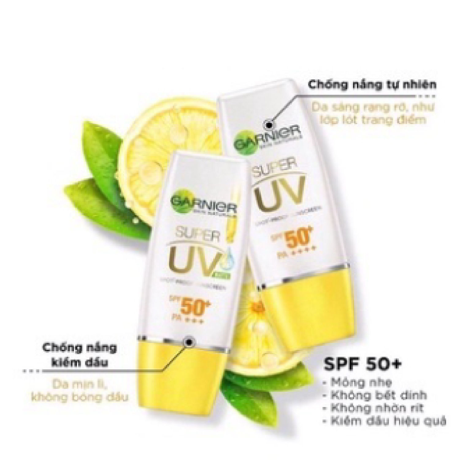 Kem chống nắng kiềm dầu & sáng da Garnier 15ml
