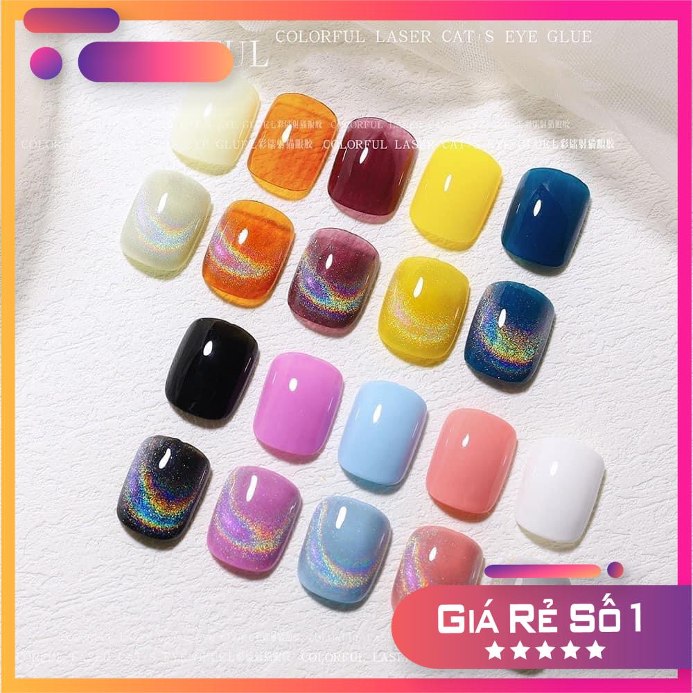 [CHÍNH HÃNG] Sơn gel mắt mèo cầu vồng HUAXI chai 15ml