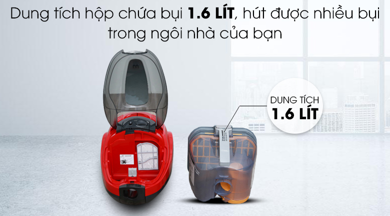 Máy hút bụi Hitachi CV-SF20 màu đỏ - [Hàng chính hãng] [Gian hàng uy tín]