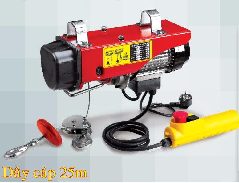 Máy Tời Điện 200kg - 200kg, dây cáp 25m, máy nâng hạ