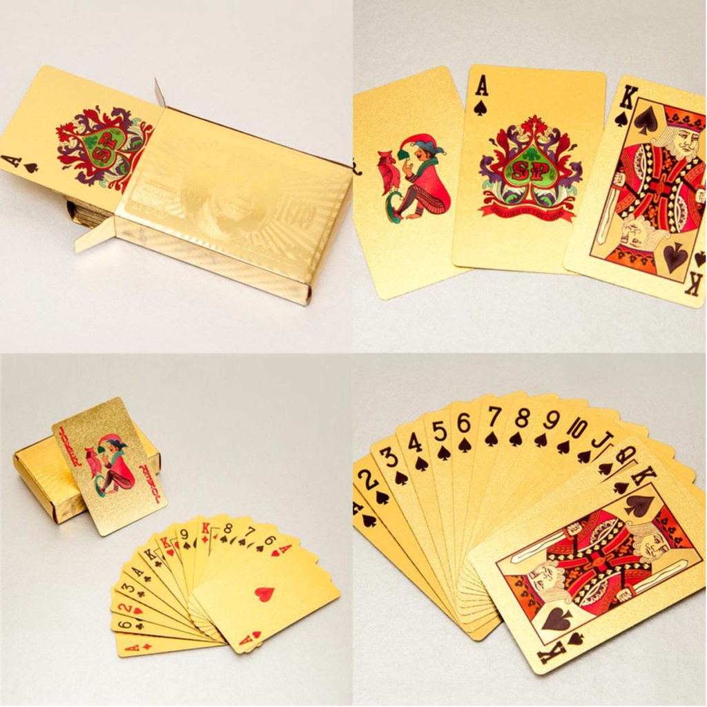 Bộ Bài Mạ Vàng 24K Cao Cấp Hot