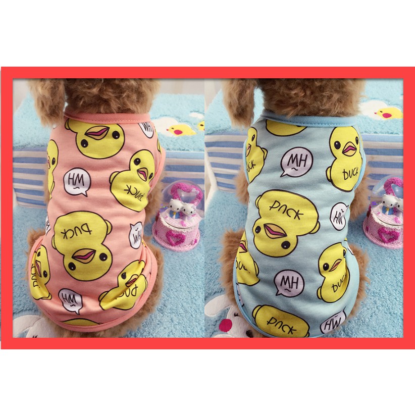???? ÁO CHÓ MÈO HÌNH VỊT CUTE