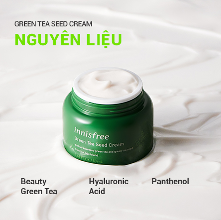 Kem dưỡng ẩm Innisfree Green Tea Seed Cream 50ml [HSD: 03/2024]
