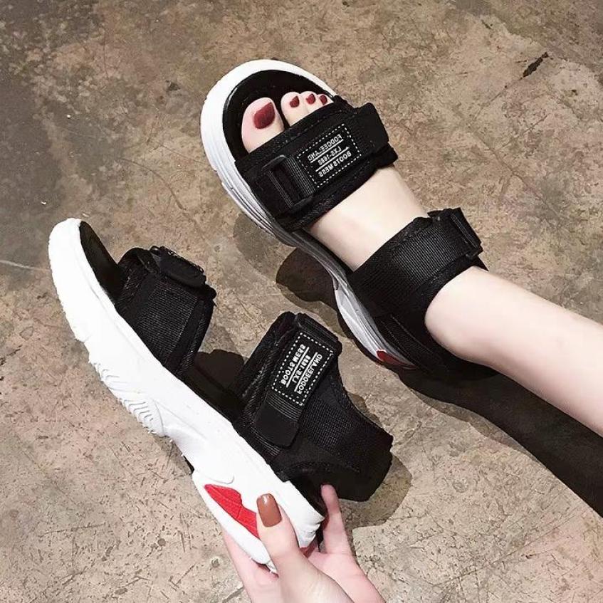 SANDAL NỮ ĐẾ BÁNH MỲ ( ĐEN) giá rẻ
