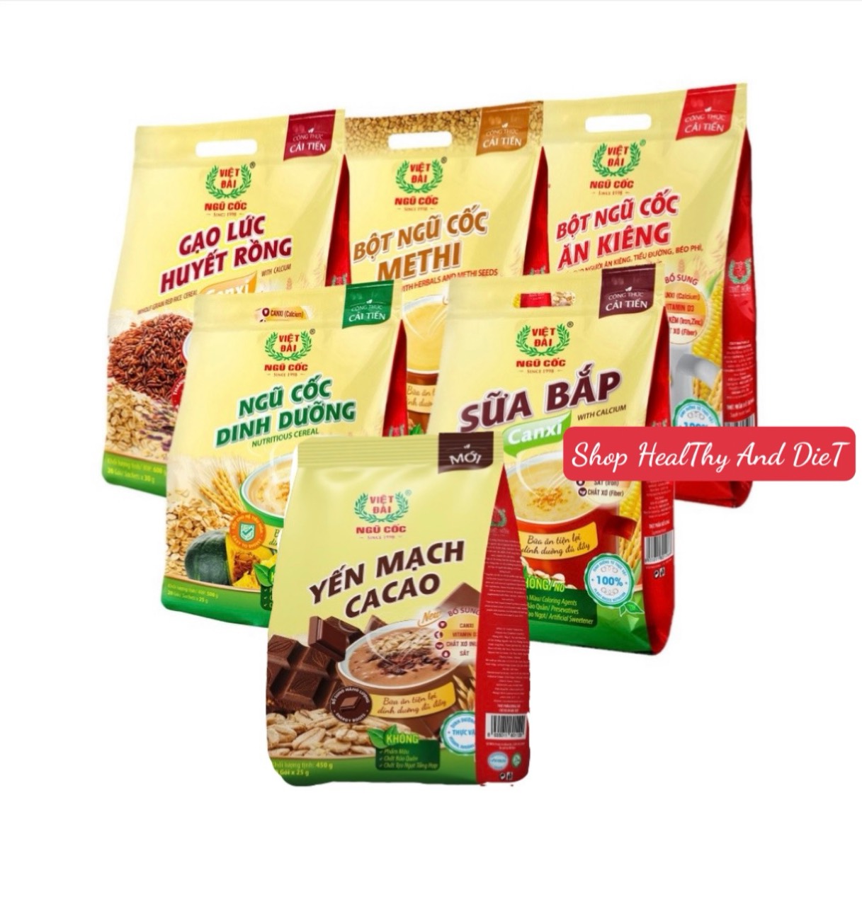 (Combo 3) Bột Ngũ Cốc Việt Đài Các Loại