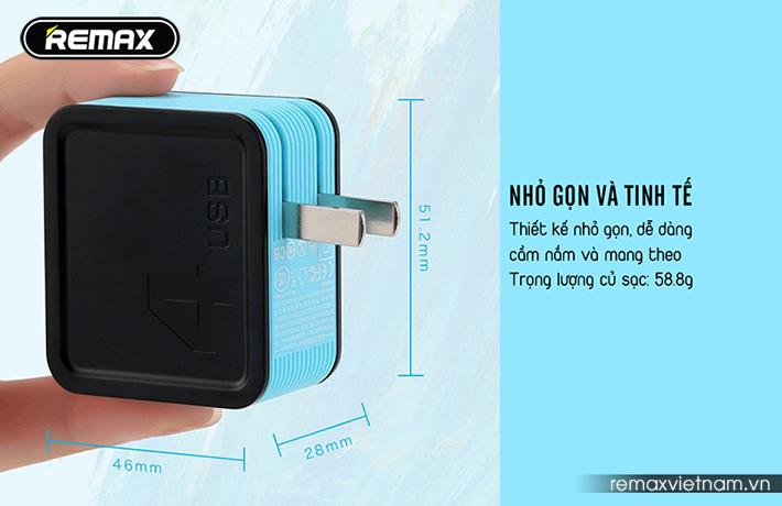 Củ sạc 4 cổng USB 3.4A Remax RP-U40 - Phân phối bởi Vietstore