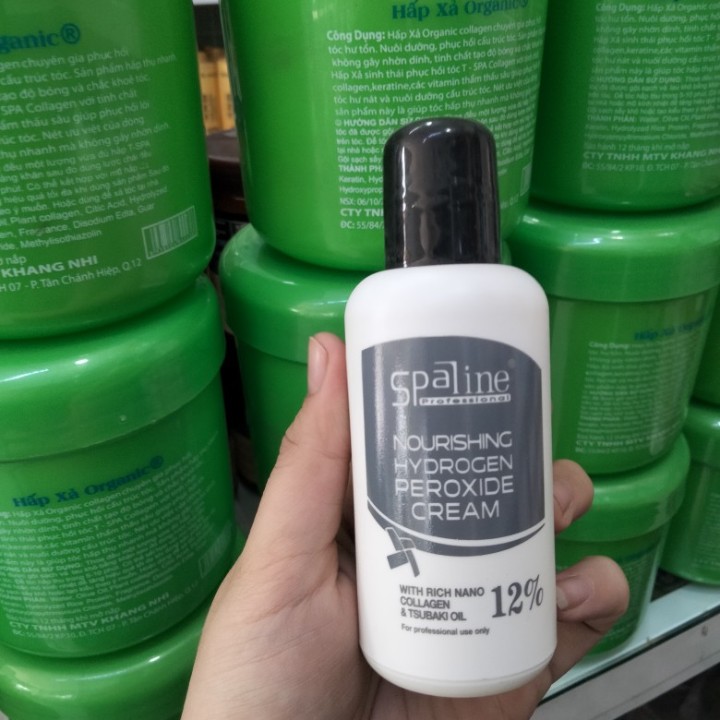 Oxy nhí spaline hỗ trợ nhuộm tẩy tóc