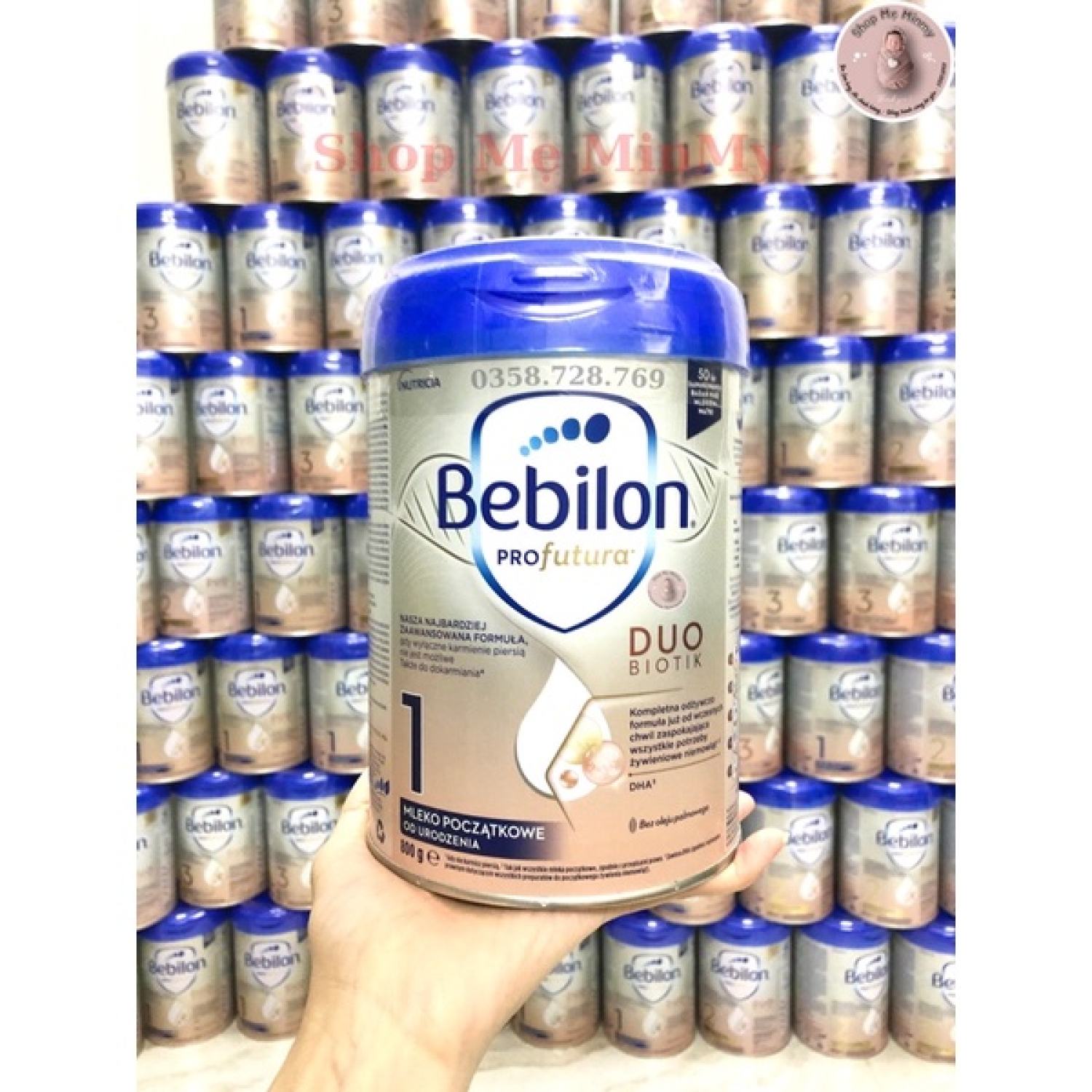 [Bay Air] Sữa Bebilon bạc 800gr mẫu mới đủ số 1,2,3,4